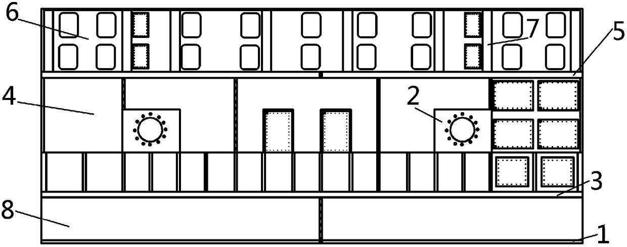 Assembling and welding process method for stator machine seat