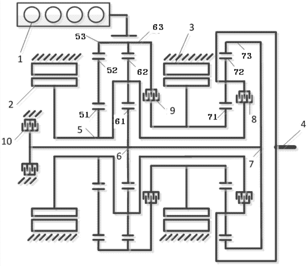 A multi-mode hybrid power transmission drive device