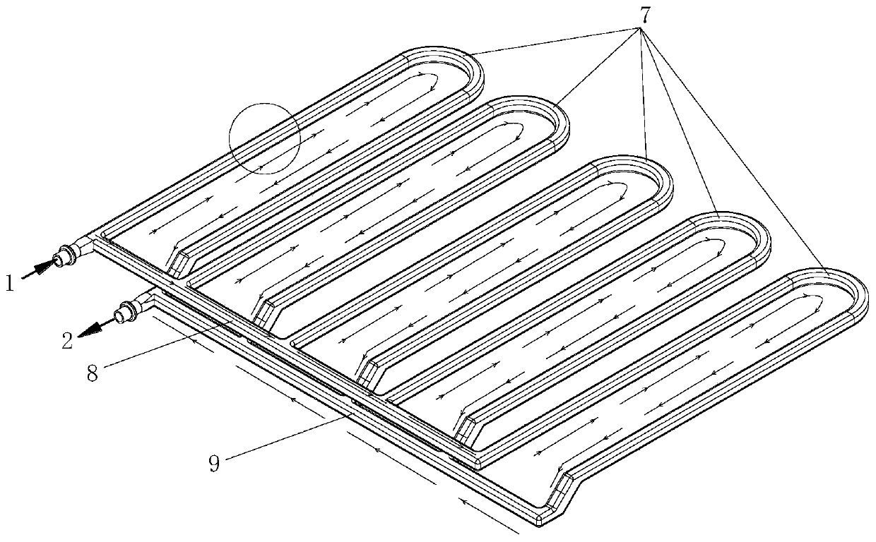 A parallel pipeline liquid cooling radiator for high power igbt heat dissipation