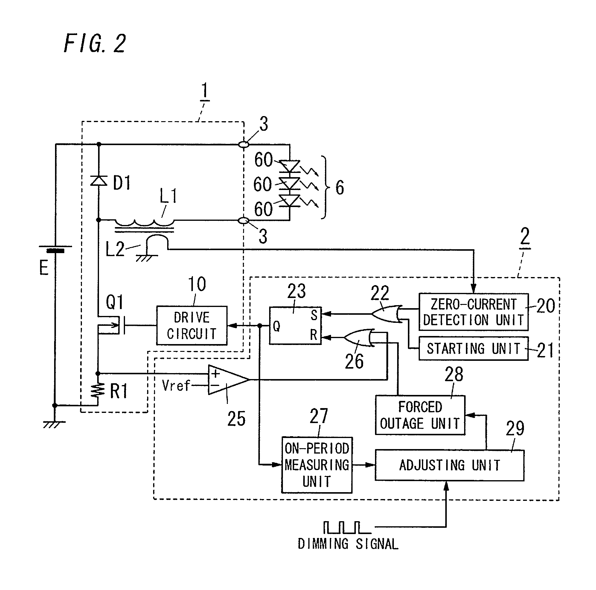 Solid-state light-emitting element drive device, lighting system and lighting fixture