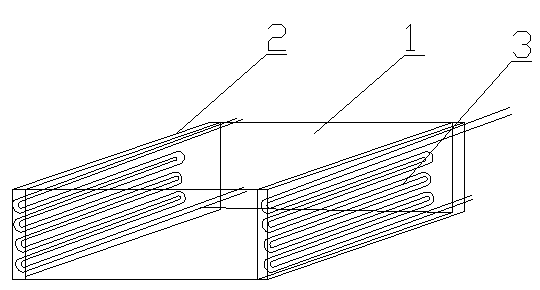 Water-cooled machine frame for power distribution cabinet