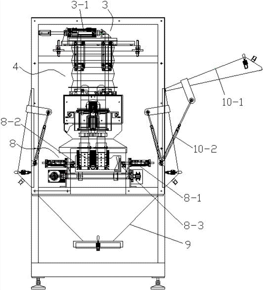 Sagger interior sweeping machine