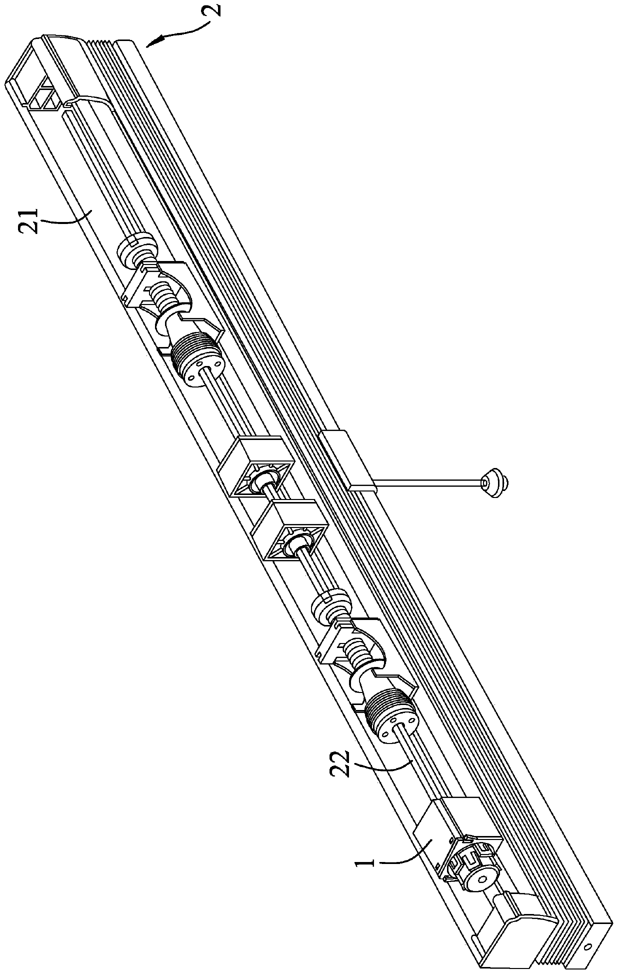 Roller reducer for curtains