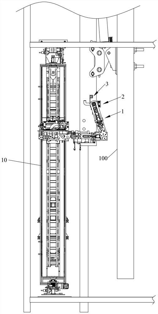 Mechanical arm, hole plugging device and hole plugging robot