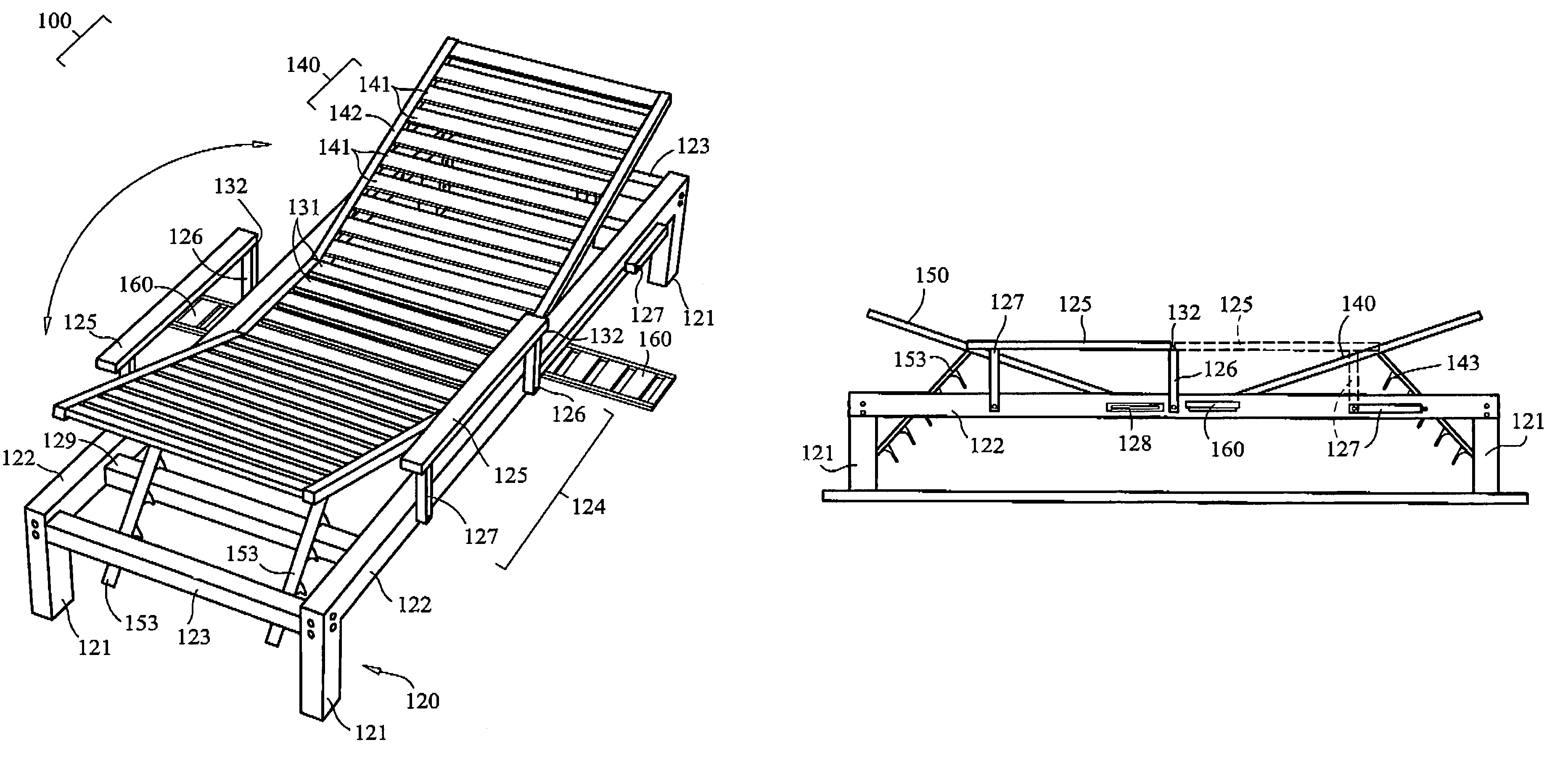 Reversible lounge chair