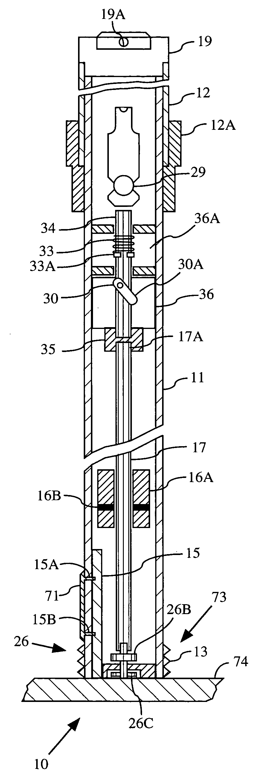 Collapsible liquid level measurement device with attachments