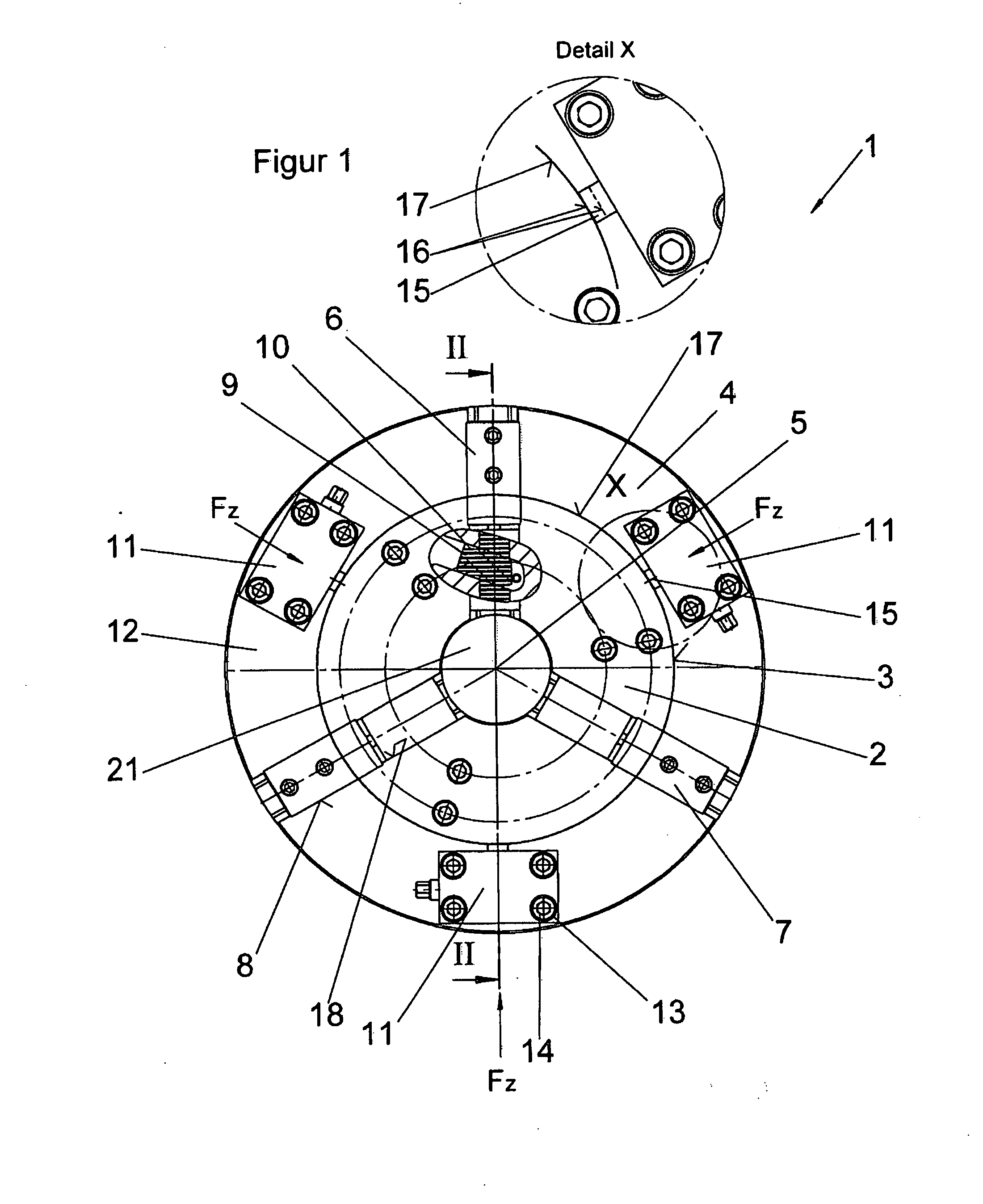 Power operated chuck