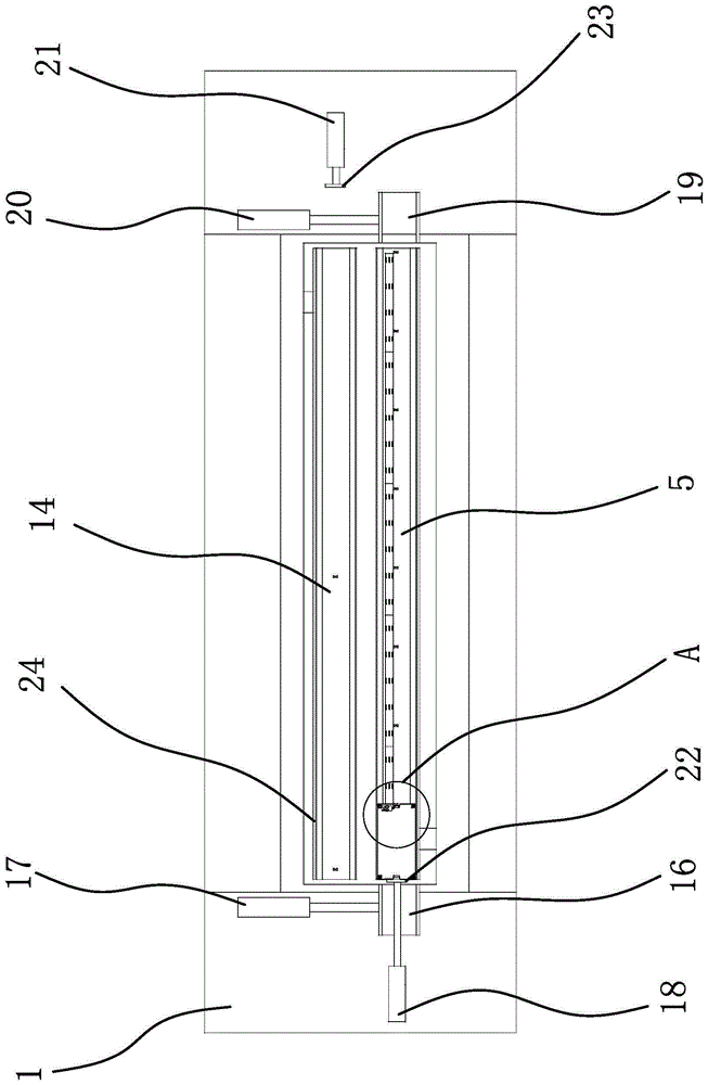 A conveyor line for aging cars