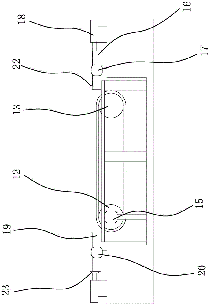 A conveyor line for aging cars