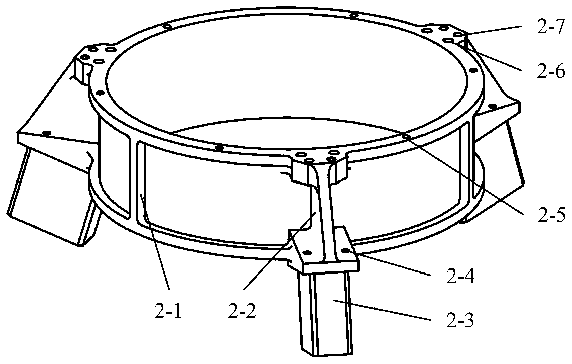 Push-condensing integrated high-resolution space optical load ultra-light carbon fiber truss support structure