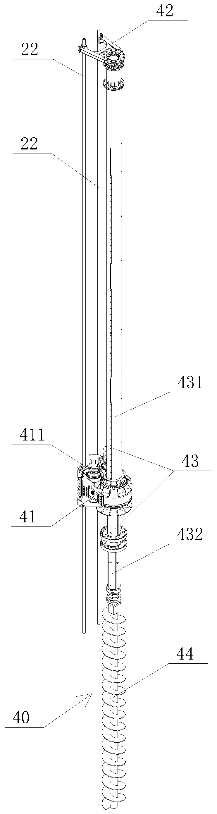 Construction method of big-diameter PHC prefabricated pipe pile and piling machine for implementing method