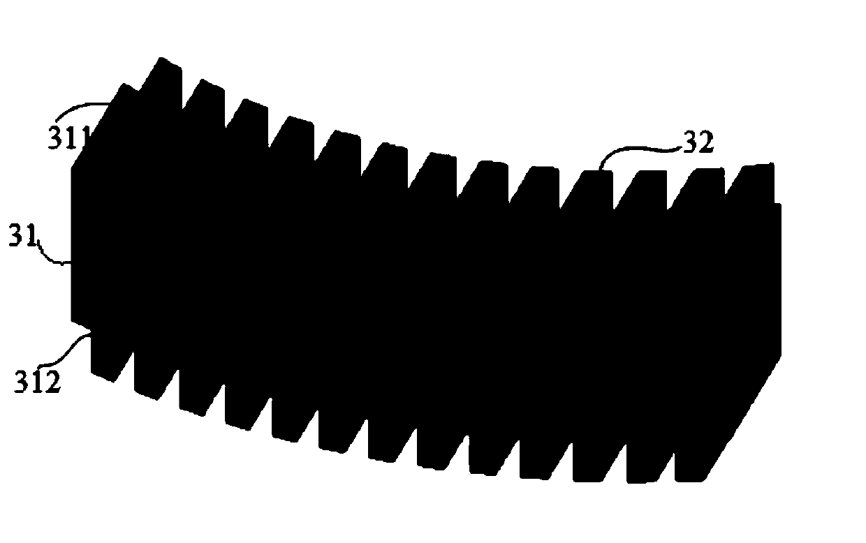 Wireless charging device and system for an autonomous underwater vehicle, and a coil winding method