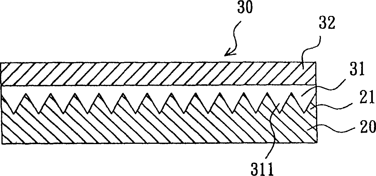 Impression mother plate with line pattern, method for forming same