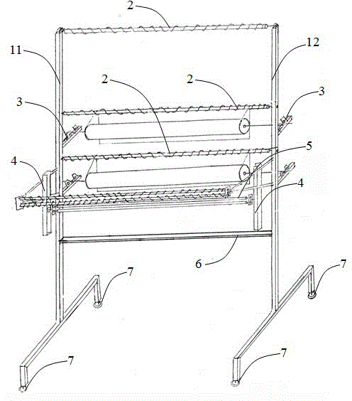 Multifunctional cloth spreading frame