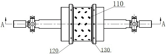 Mariculture net cage pedal antiskid salient point forming roller