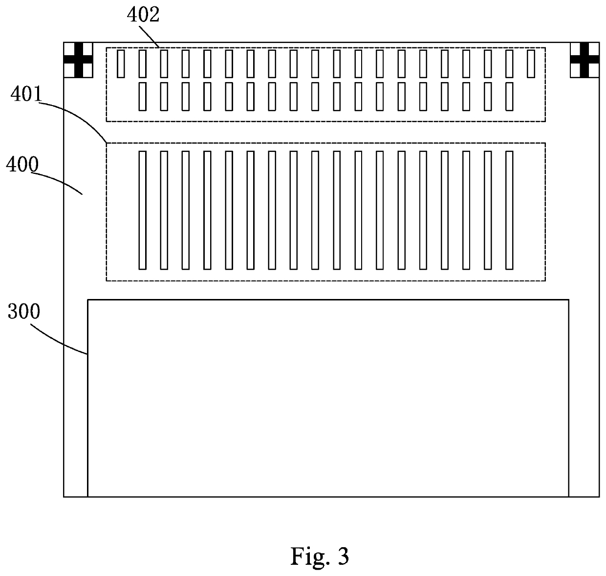 Array substrate and chip bonding method