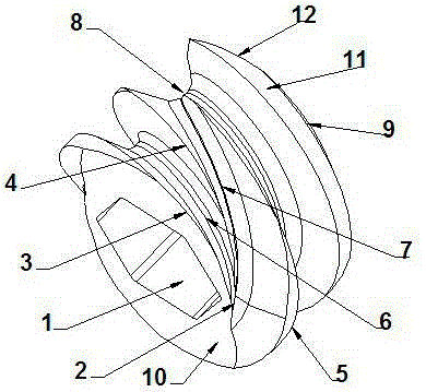 A kneading knife for an extruder