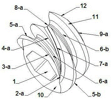 A kneading knife for an extruder