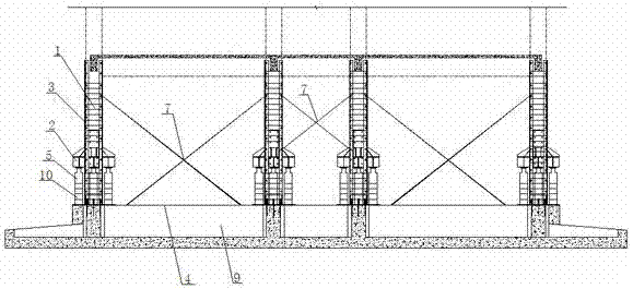 A kind of steel slideway jacking up building storey-increasing device