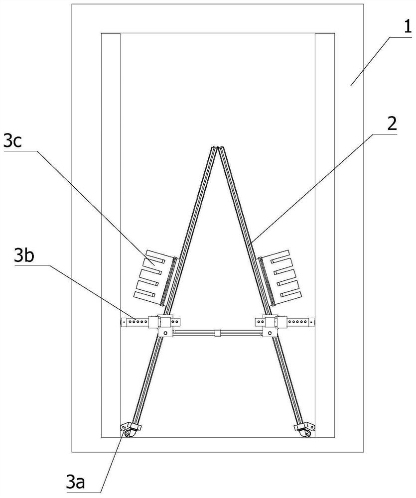 Safety protection device for internal maintenance of elevator and implementation method thereof