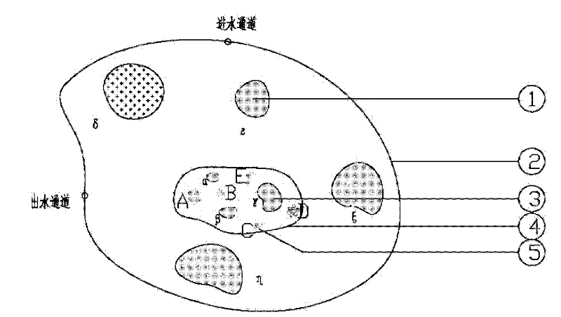 Aquatic plant space construction system for water body purification