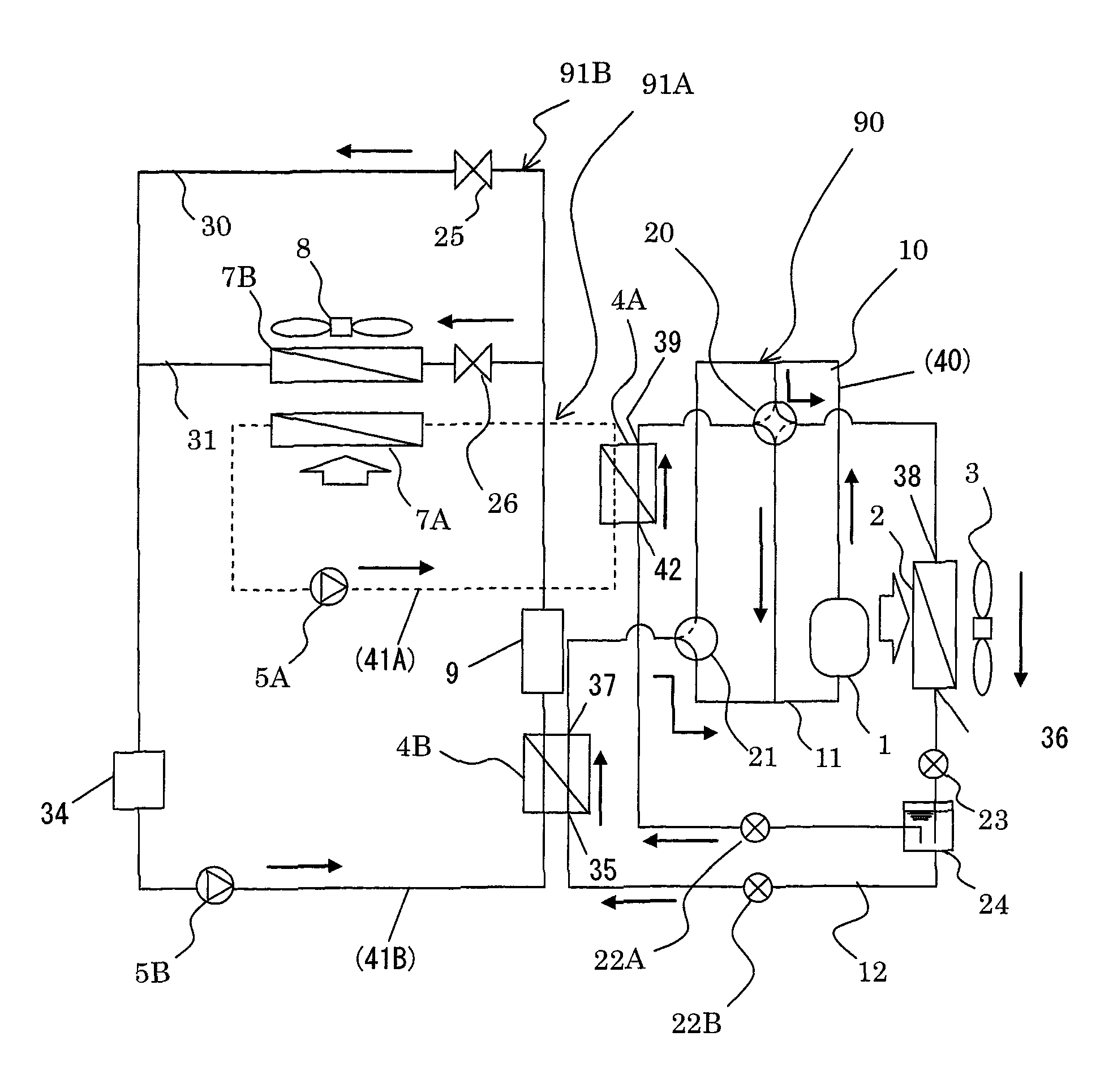 Vehicle air-conditioning apparatus