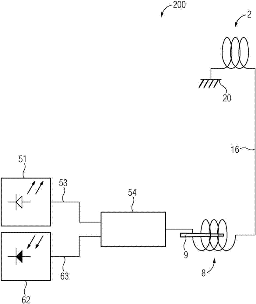 Optoelectric measuring device and method for measuring an electrical current