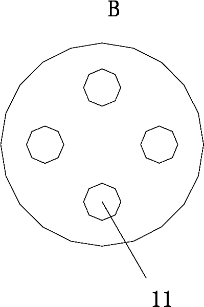 Large-scale motor combined type rotation shaft and assembling method thereof