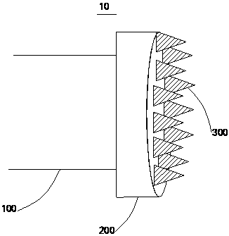 Conical water injection nozzle