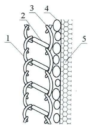 Water-repellent anti-contamination hygroscopic perspiratory composite tissue knitted fabric and production method thereof