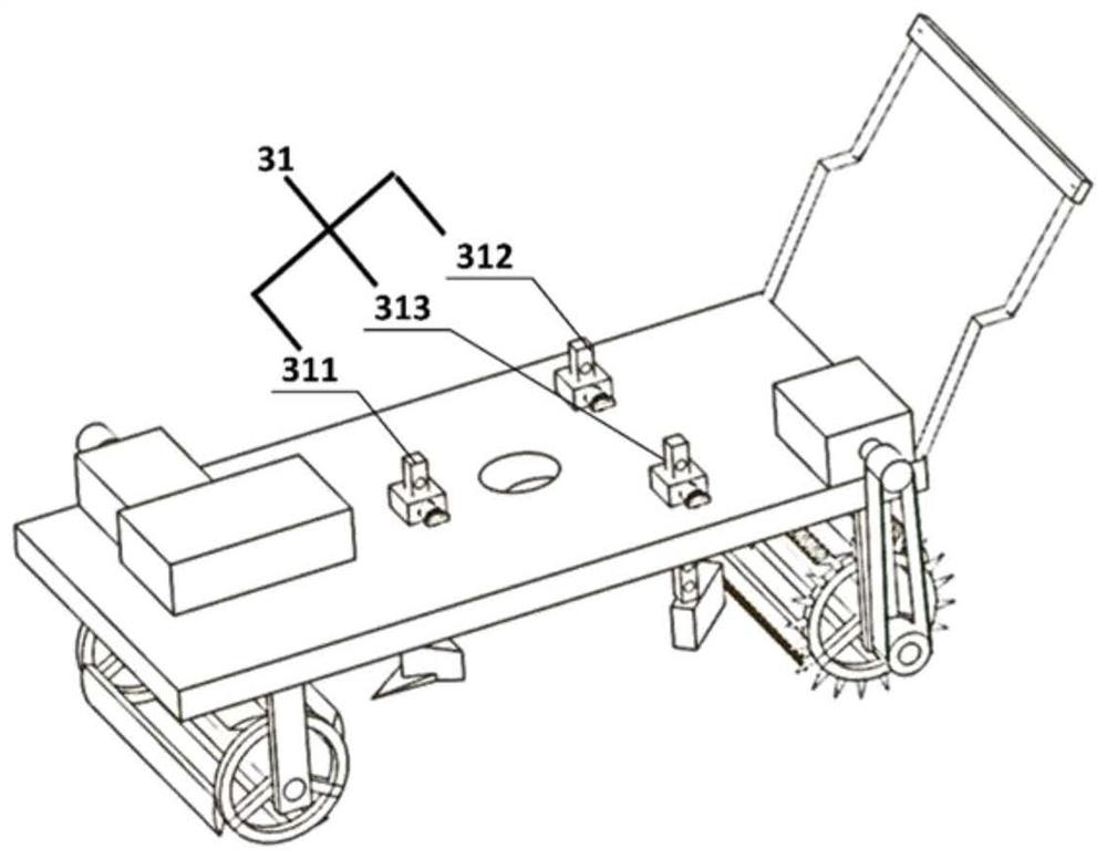 Sugarcane field weeding and sowing device