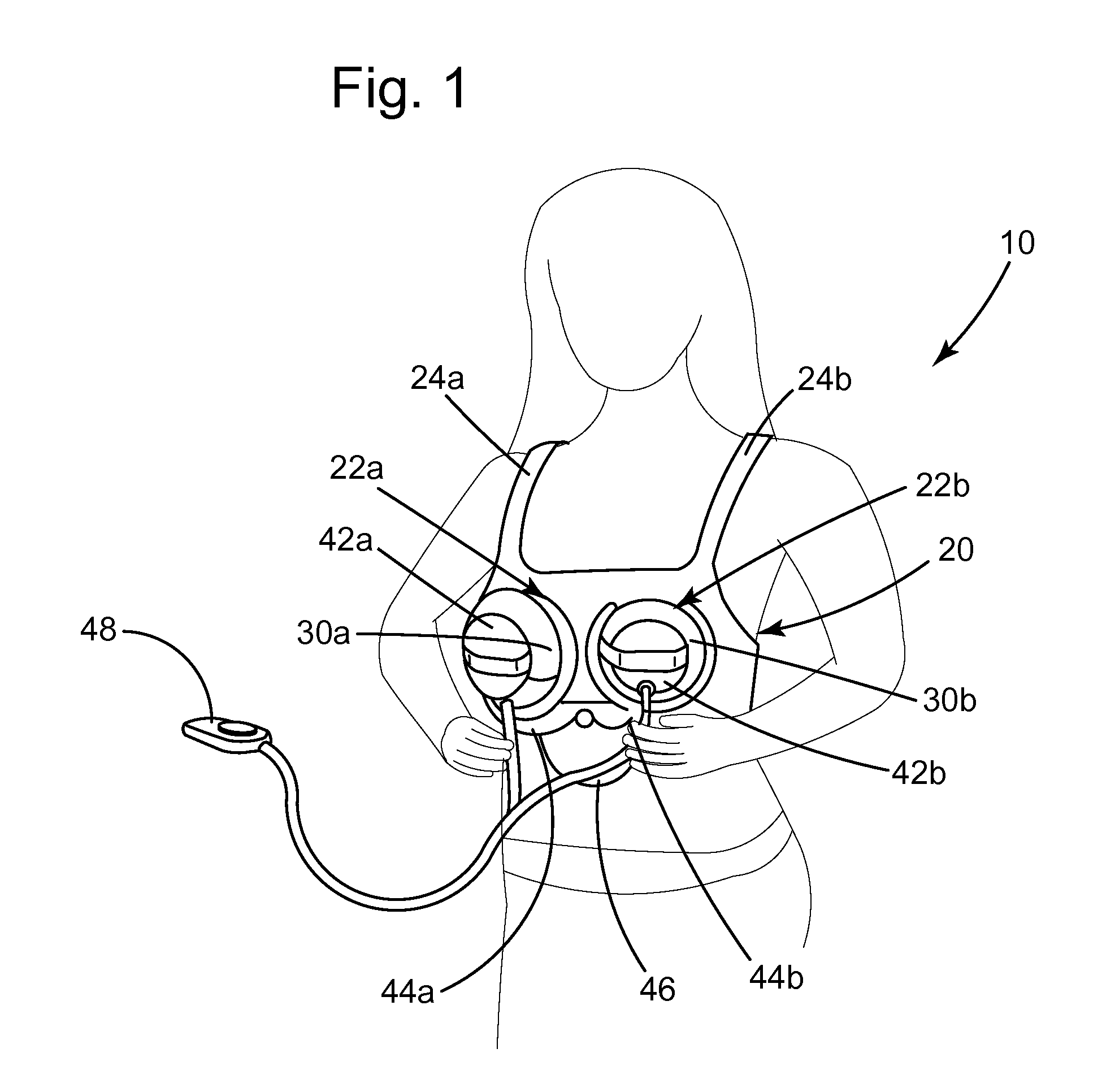 Apparatus and methods for compressing a woman's breast to express milk in a concealable manner