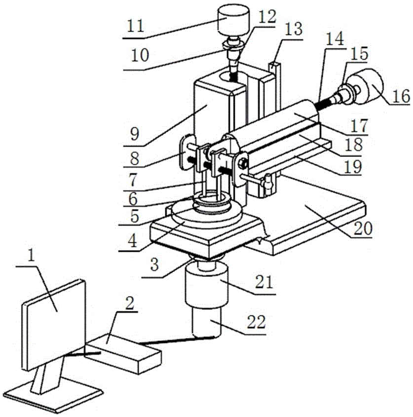 Non-contact type bearing ring inside diameter measurement device