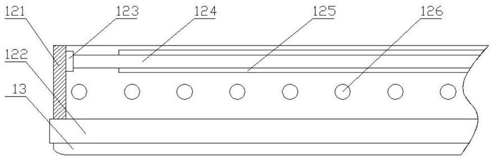 Transfer goods shelf for warehousing and machining equipment thereof