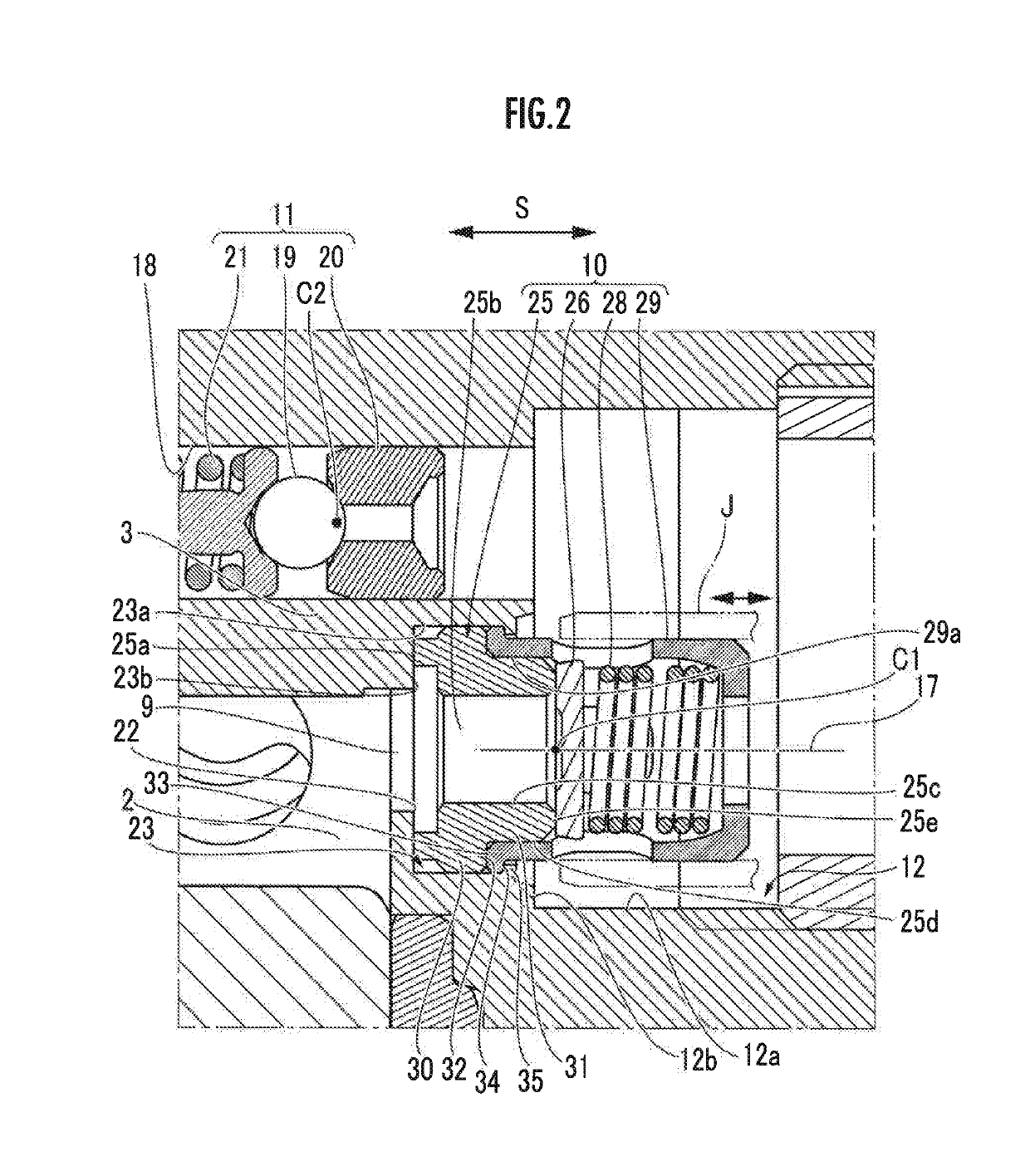 Valve unit fixing structure and fluid pump using the same