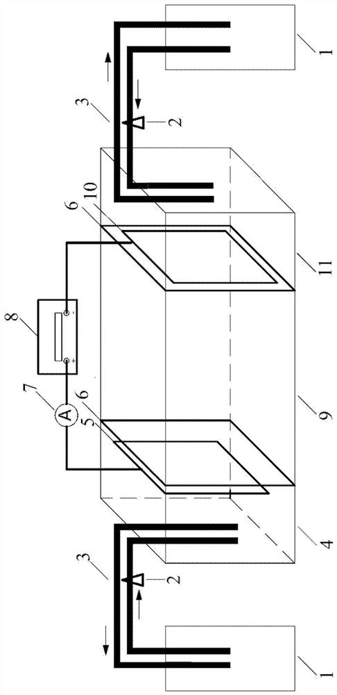 Quantitative analysis method for heavy metals indesulfurized sludge based on electrokinetic treatment