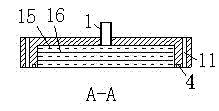 Electrochemical degradation device in modularized serial connection