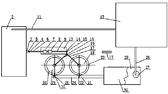 Automatic weighing device for water purification amount of water purification machine, and using method of automatic weighing device