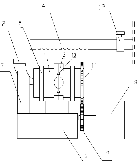 Pig iron spectral analysis sample centrifugal casting device