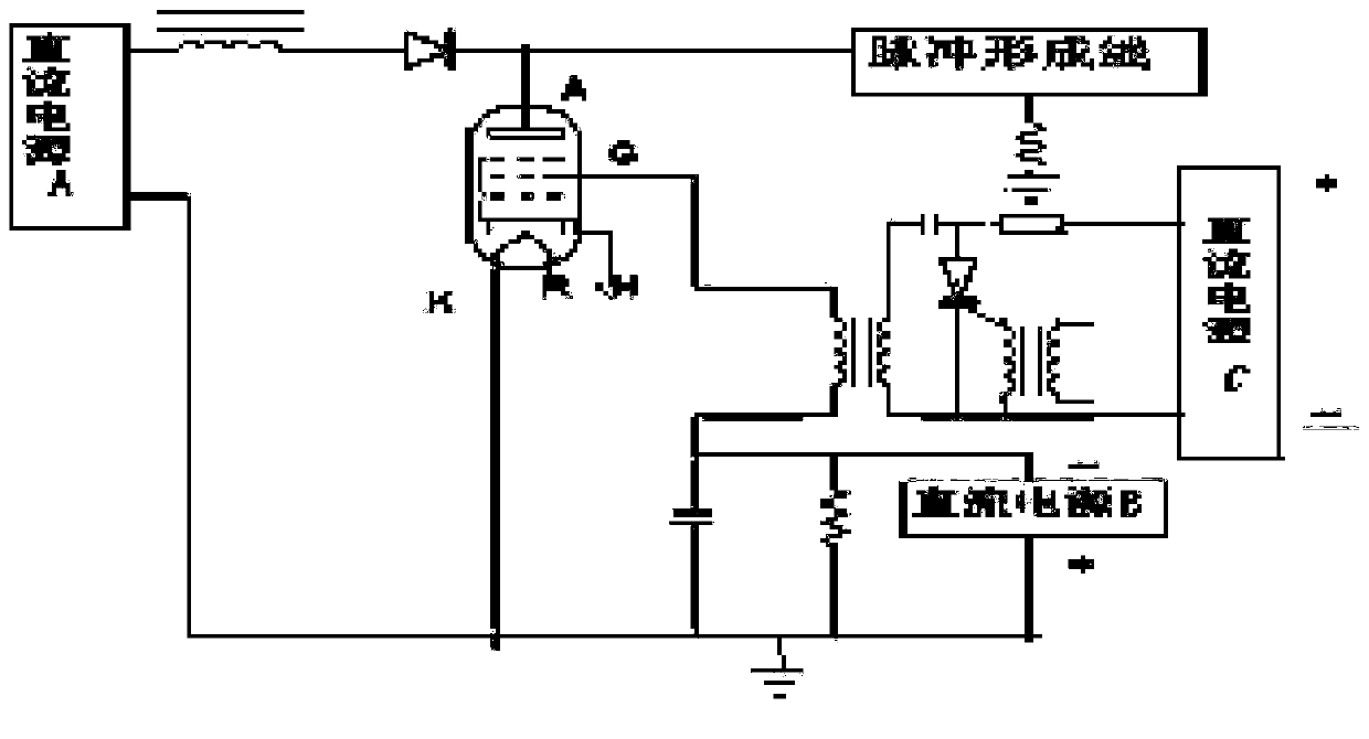 Driving source for hydrogen thyratron control grid