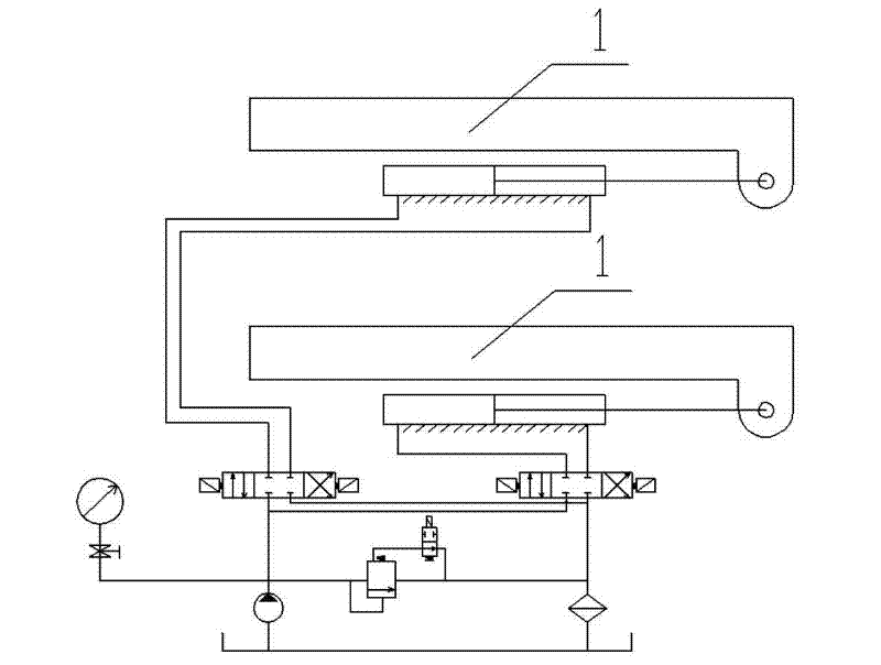 Construction pushing device of steel box beam