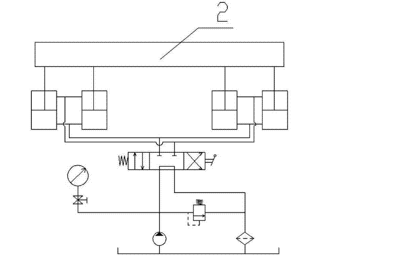 Construction pushing device of steel box beam