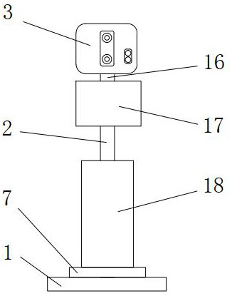 Human body temperature measuring system based on face recognition