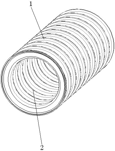 Double-layer corrugated pipe for automobile wire harness protection