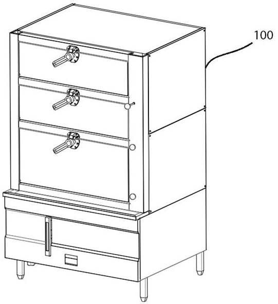 High-temperature disinfection cabinet for ultrasonic department