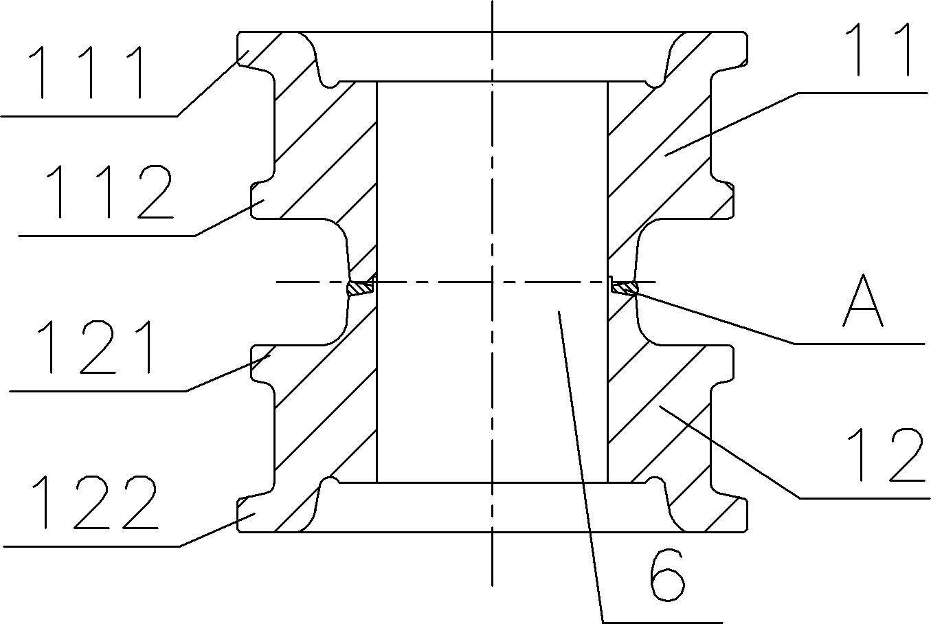 Forging method of roller for crawler excavator