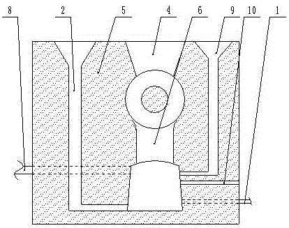 Method for manufacturing bi-metal composite material by pouring two layers of molten metal with cooling speed adjustable