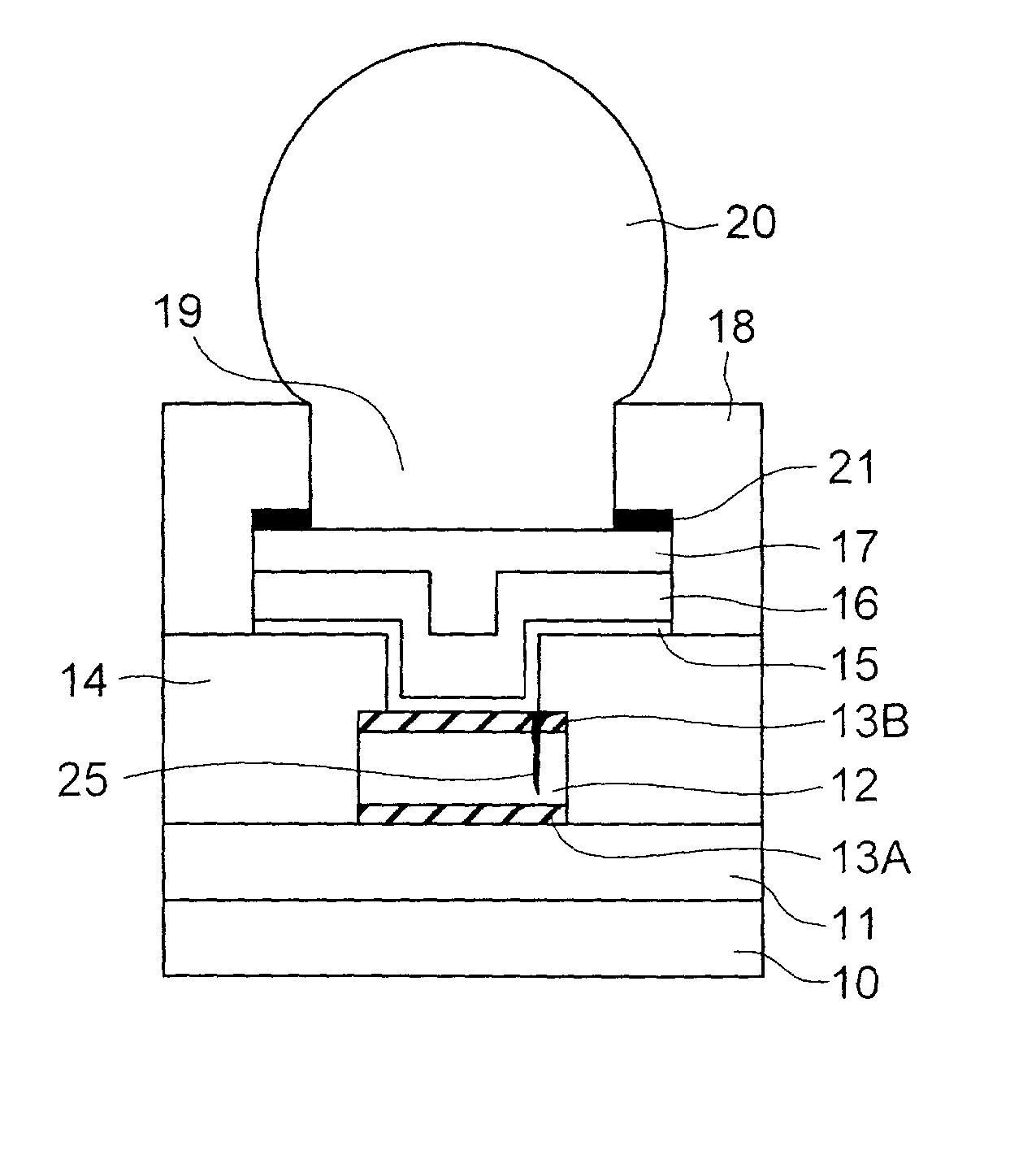 Semiconductor device having an external electrode