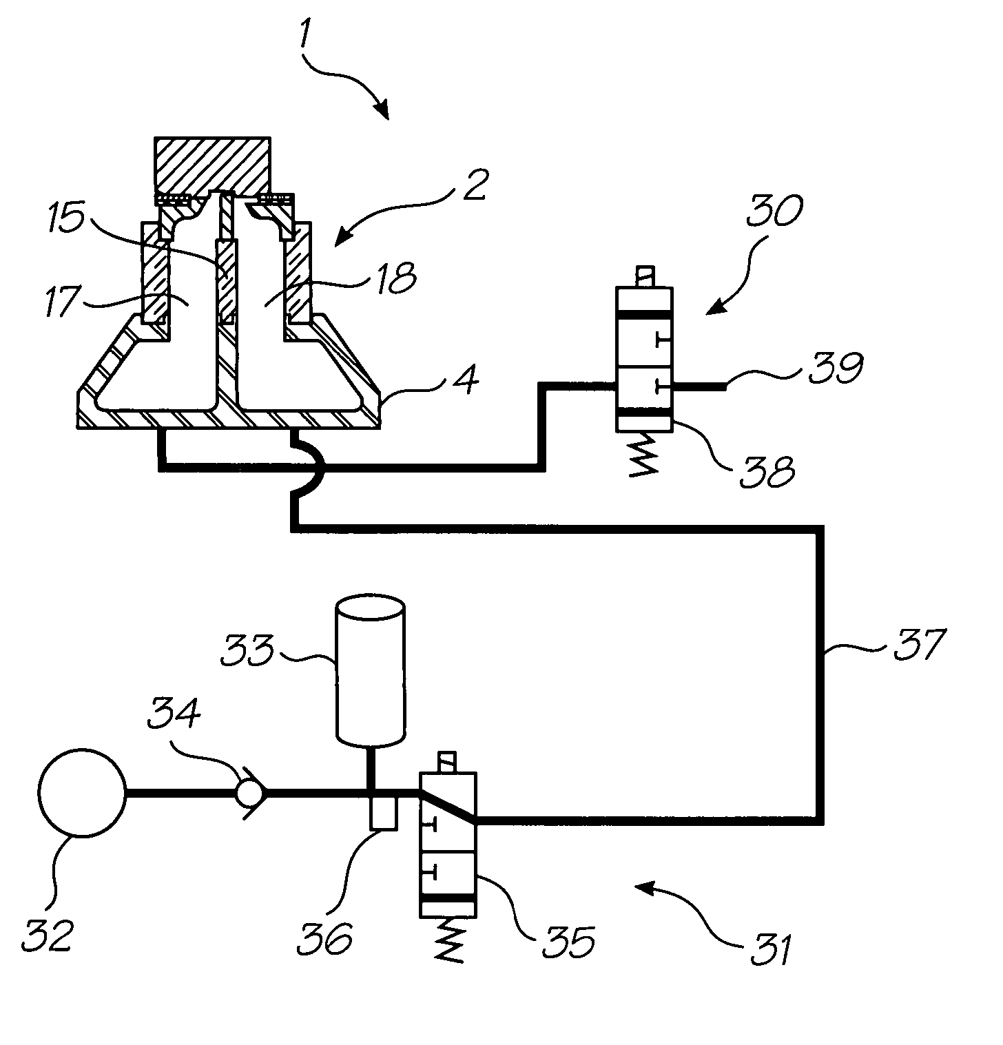 Printhead maintenance station configured for air blast cleaning of printhead