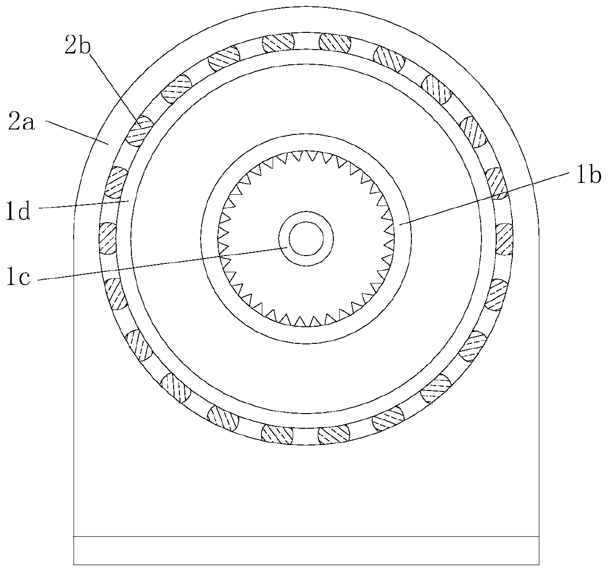 Food frying pan structure capable of realizing overturning of pan body through electric control